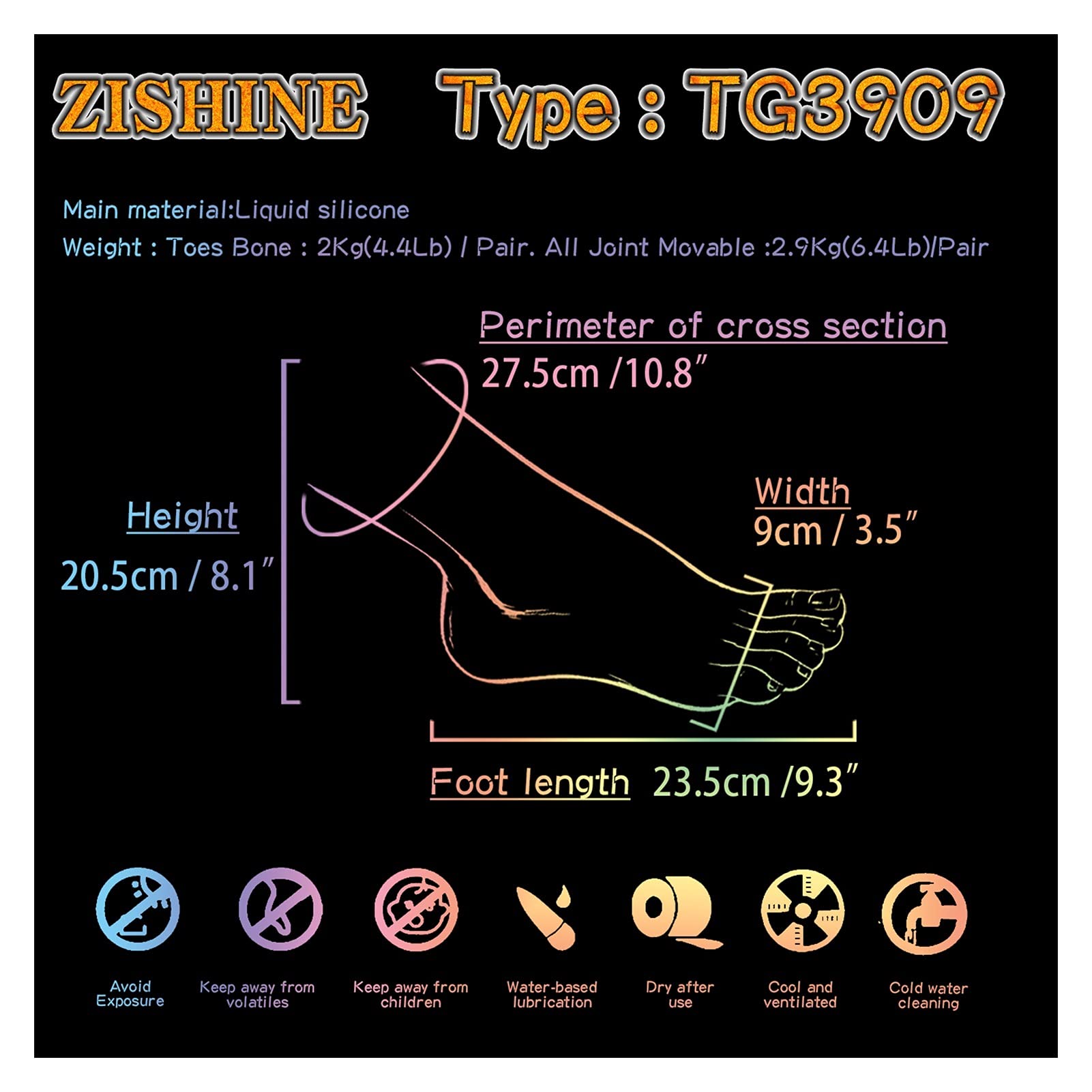 Symulacja Model stóp Widoczne naczynia krwionośne Piękne palceki Reallife Nogi Wyświetlacz Nail Art Manicure Rekwizyty Silikon(Heatable Toes NoBone,Right foot)