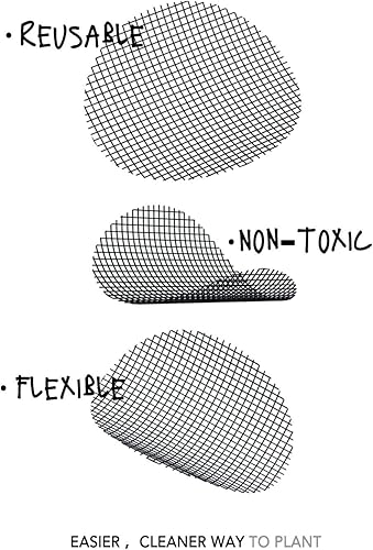 Vista 3 de LE TAUCI Almohadillas de malla para agujeros para macetas, cubiertas de drenaje redondas de 4 pulgadas, evitan la pérdida de suelo, duraderas
