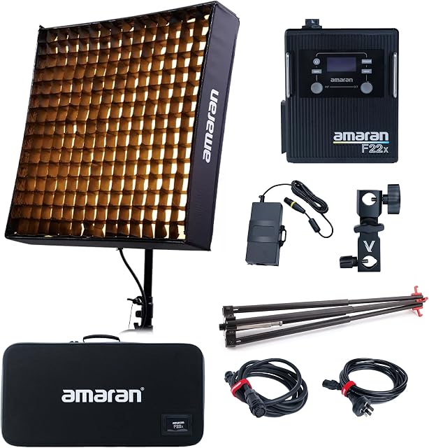 Aputure Amaran F22x 200W Flexible LED Studio Continuous Photo Lighting 2500k-7500k Supports APP Control DMX 9 Built-in Lighting FX