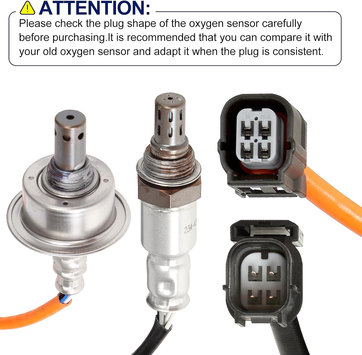 O2 Oxygen Sensor Upstream Downstream for Honda Civic 1.8L L4 2007 2008 2009 2010 2011, Replace 234-9124 234-4350 2Pcs