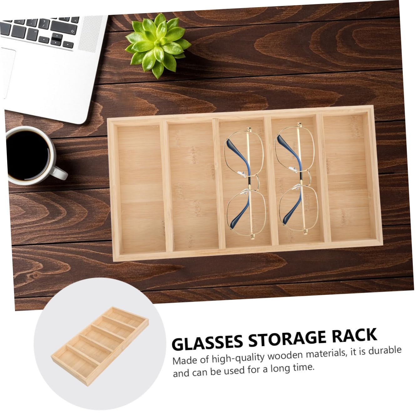Soporte de Gafas de Sol de Madera Bandeja Creativa para Almacenamiento Estable y Exhibición Elegante Hogar o Tiendas