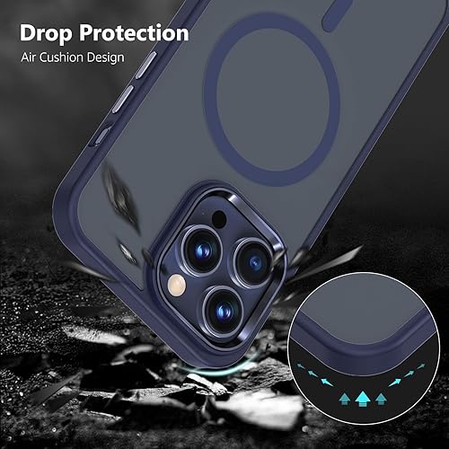 Miniatura 5 de MATEPROX Fundas magnéticas para iPhone 15 ProMax, compatibles con MagSafe Ultra Slim an-ti, funda protectora amarilla translúcida mate para iPhone