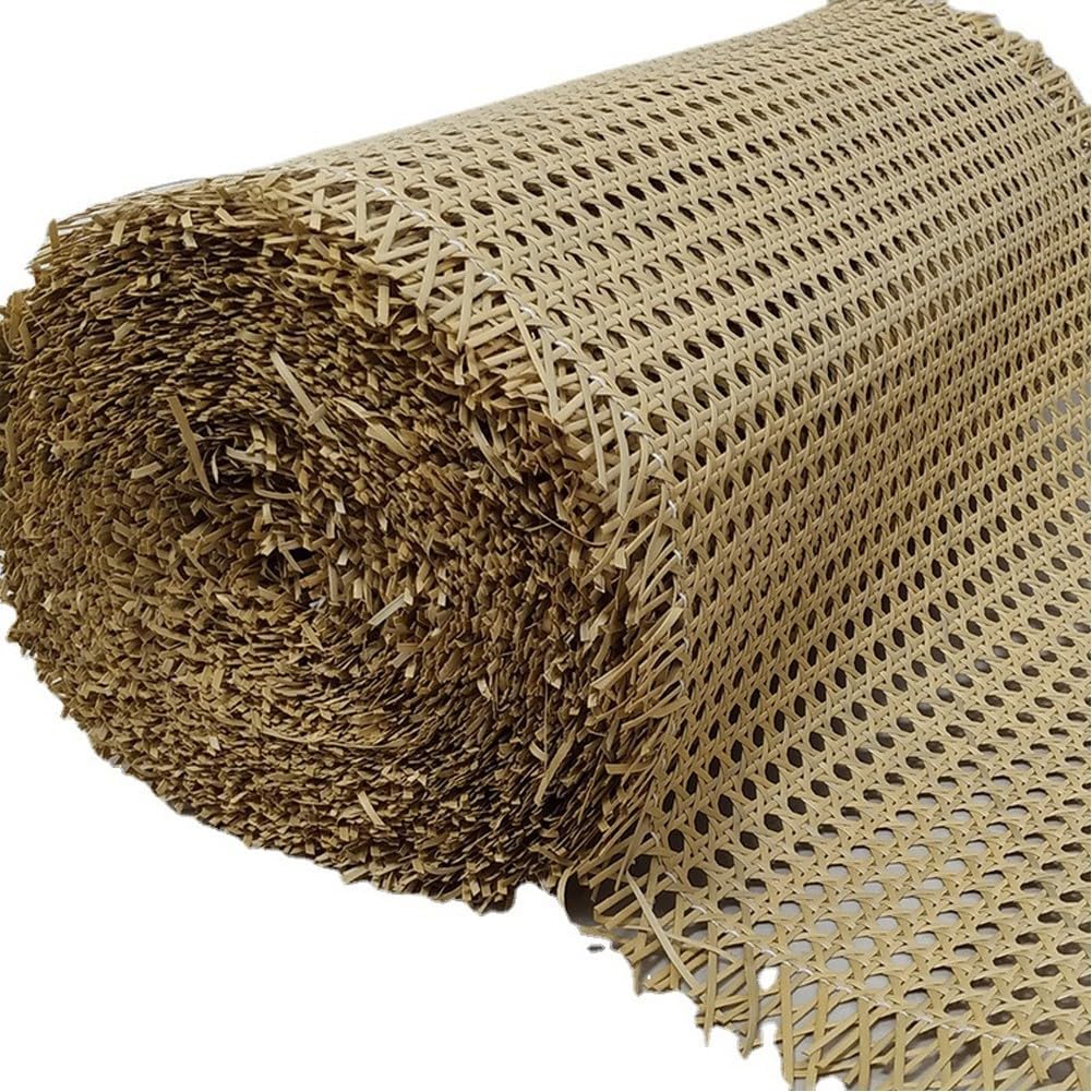 Rollo de malla de ratán, rollo de cincha de caña de ratán natural para muebles, sillas, armarios y techos (50 x 150 cm)