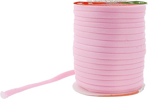 Miniatura 2 de Mandala Crafts Cordón de soldadura de algodón de poliéster rosa para tapicería, cordón de ribete, costura, 20 yardas de  de pulgada, cordón de