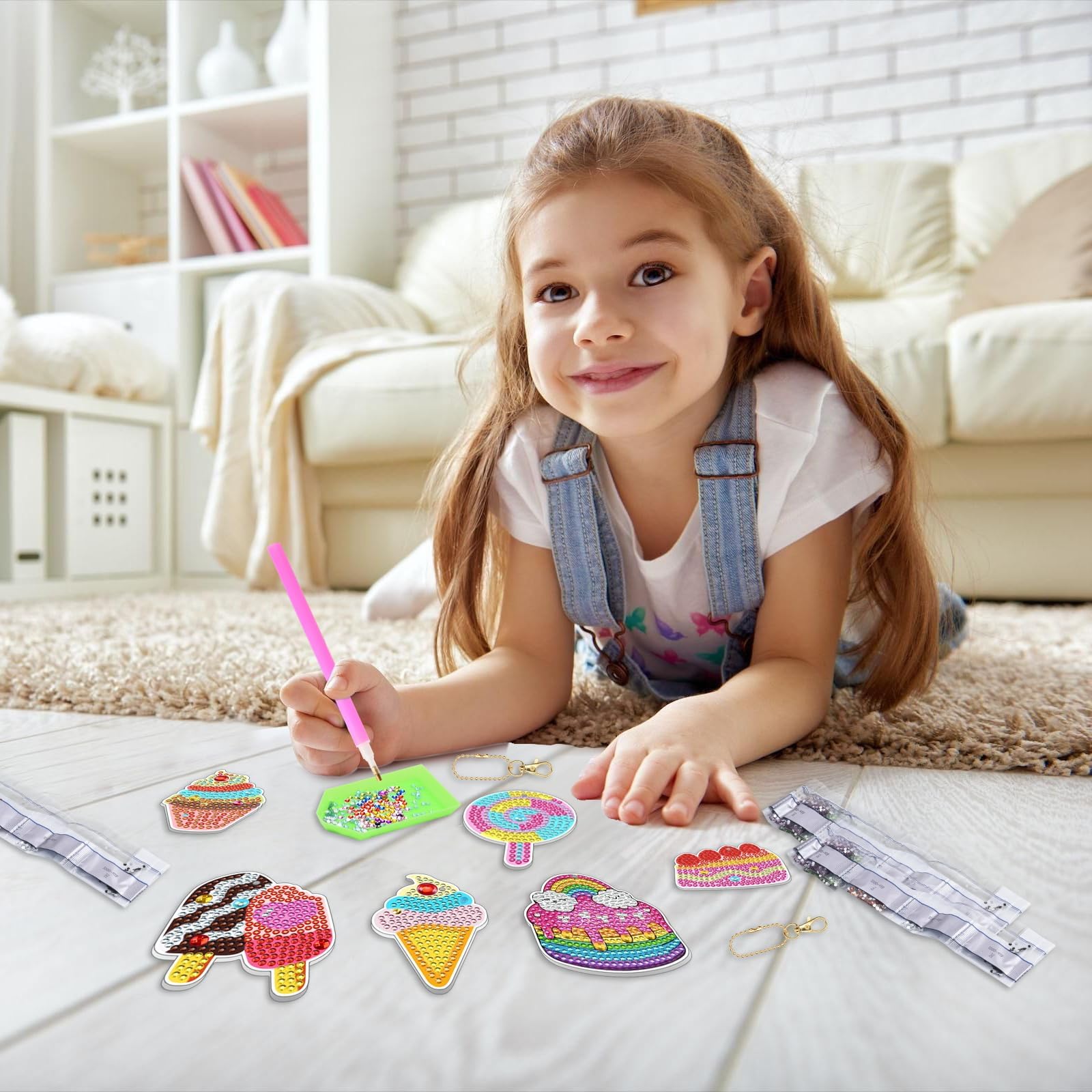 Diamond Painting Kit Completo Portagioie Legno Regalo Compleanno Bambina 6 7 8 9 10 Anni Lavoretti Creativi Per Bambini Regali Rragazza Disegni Con Perline Da Attaccare Bimba Pittura Diamante