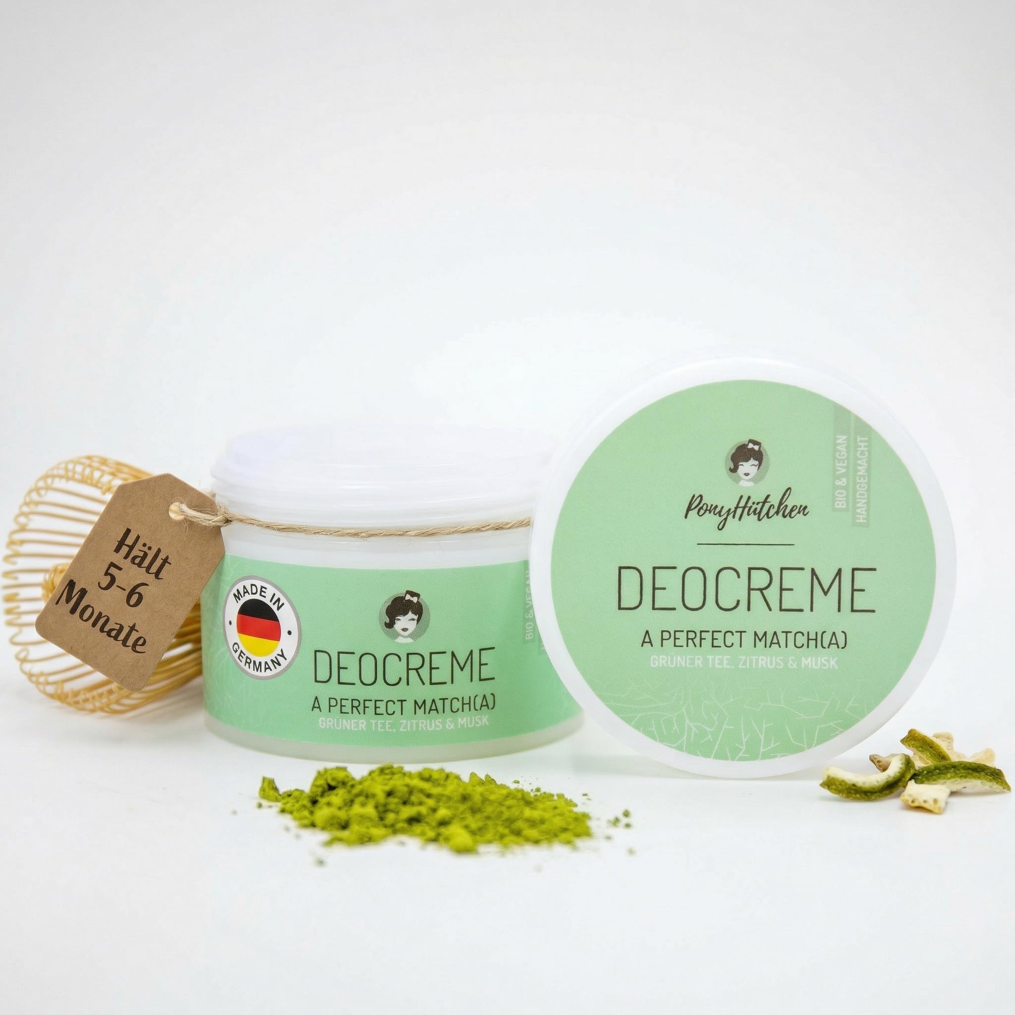 PonyHütchen Deocreme – feste Deo Creme ohne Aluminium – veganes Bio Naturkosmetik Deodorant – tierversuchsfrei – Unisex – Antitranspirant Alternative – temperaturstabil – ideal im Handgepäck