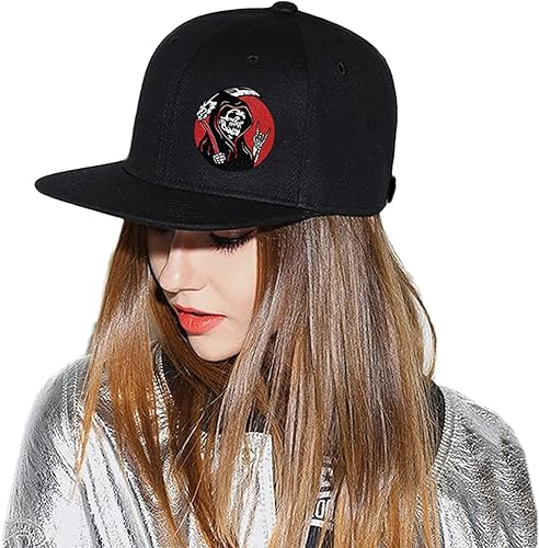 Miniatura 6 de Negi Snapback Hats for Men Black hat Skull Flat Bill Mens Blank Hats Trucker Cool