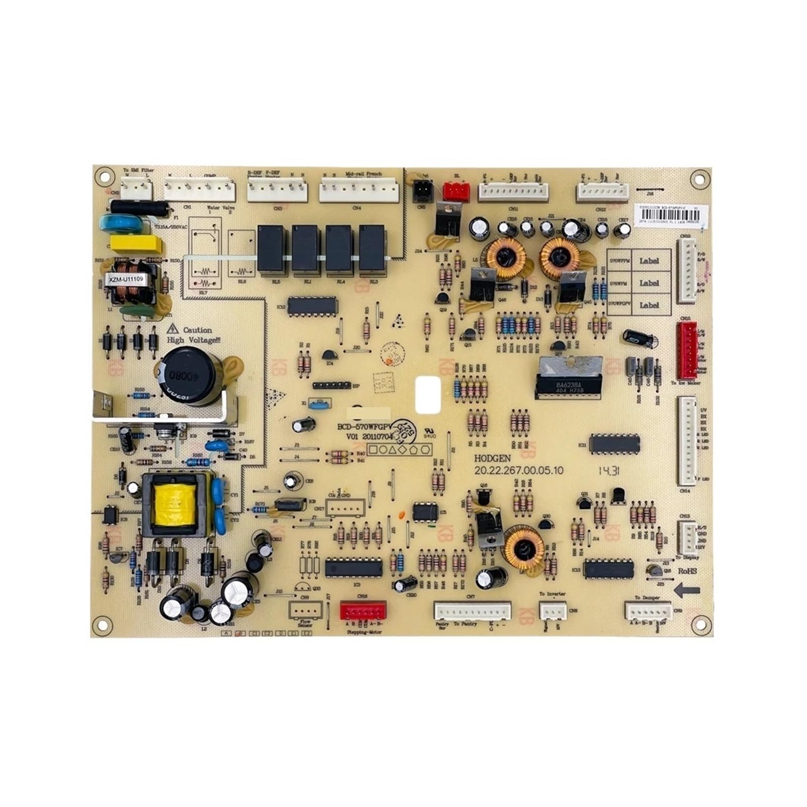 Compatible For Midea, Refrigerator Control Board BCD-570WFGPV-C Circuit PCB 50230101003B Fridge Motherboard Freezer Parts