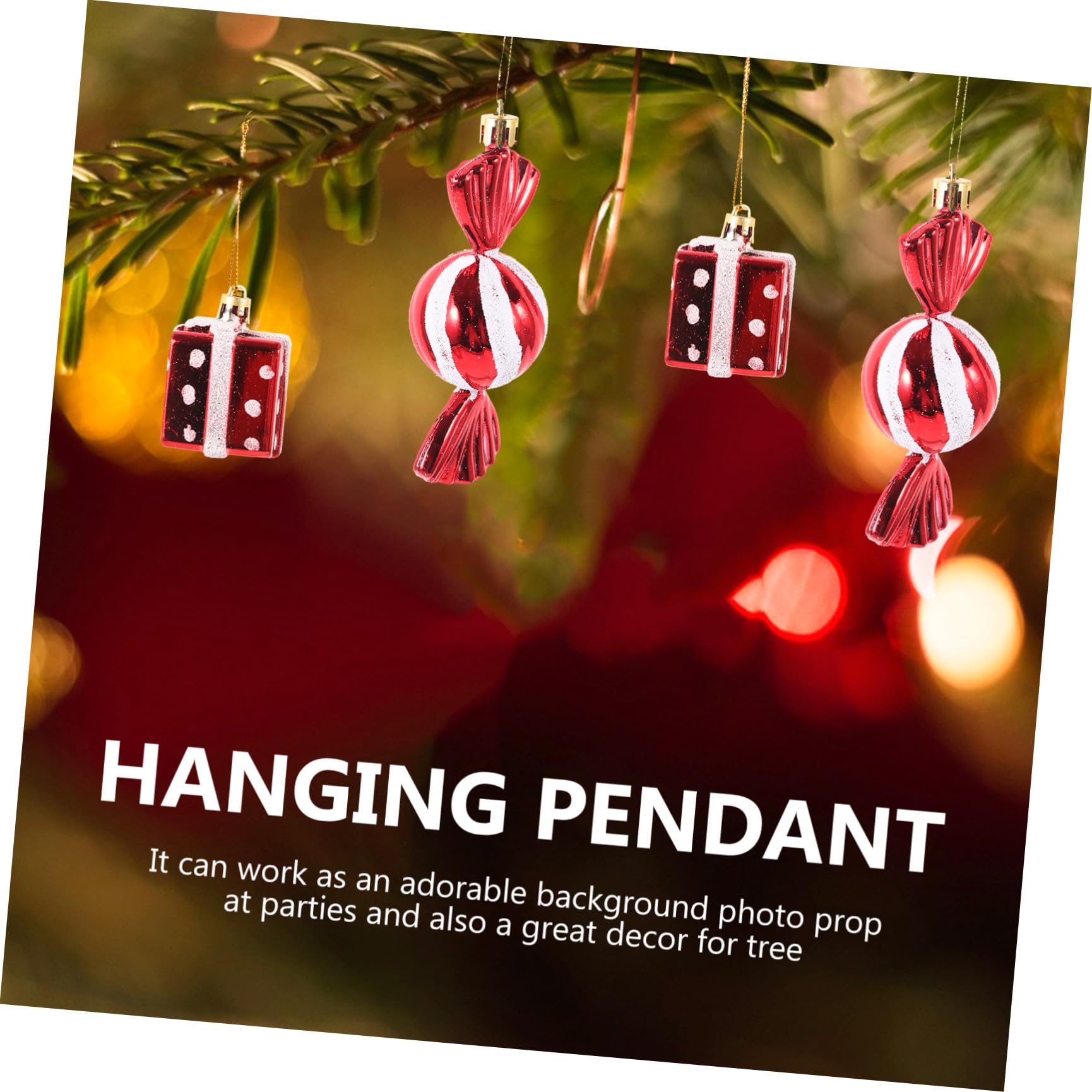 PRETYZOOM 20stücke Teiliges Weihnachtsbaum-hängedekoration Mit Geschenkboxen Und Xmas Deko Für Baum Fenster Und Wände Für Familienfeiern