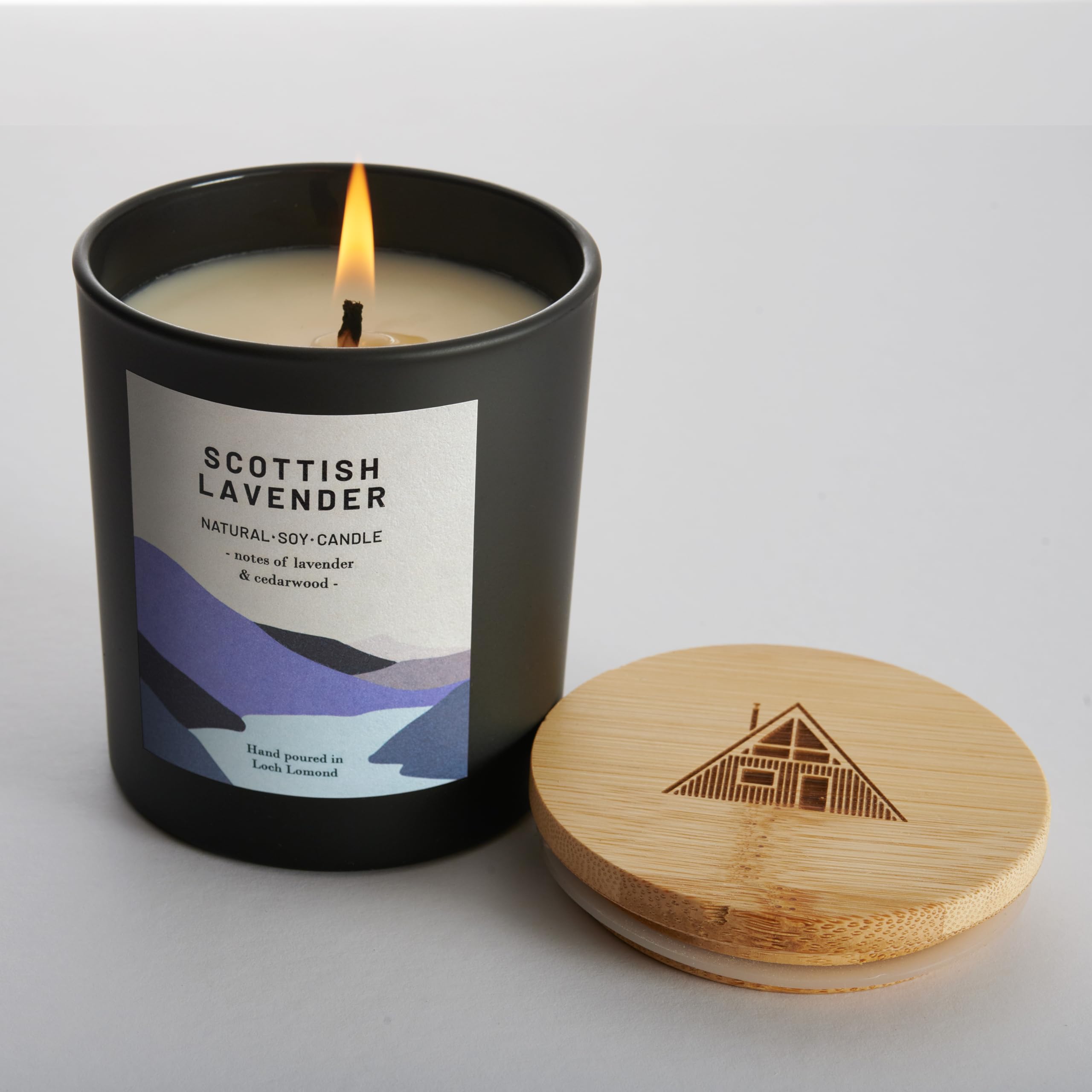 Ocoee House, Frosted/Black, Single Wick - 450g - Image 3