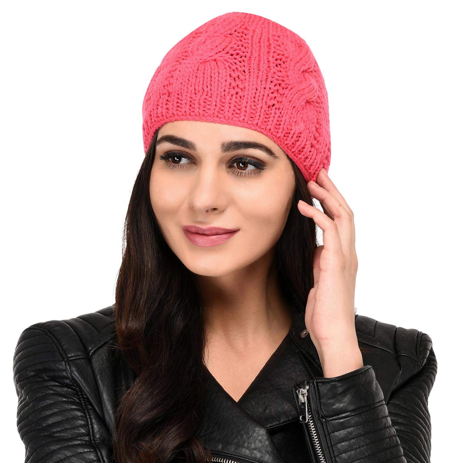 VR Designers unisex warm woolen Headband Earwarmer Earmuffs Earcap Earcover Winter accessories for Men and Women(Pink)