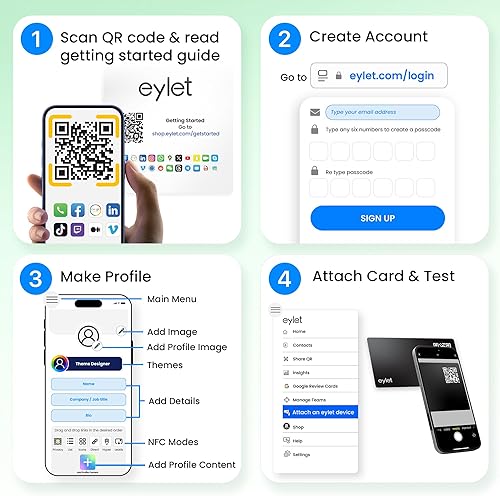 Miniatura 5 de Tarjeta de visita digital, paquete de 2 unidades - Compartir contactos habilitados para NFC, sin aplicación o suscripción, tarjetas inteligentes