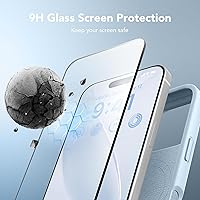 Vista 934 de GONEZ Funda de silicona para iPhone 15 Pro Max, compatible con Magsafe, protector de cámara + protector de pantalla, forro de microfibra suave Negro