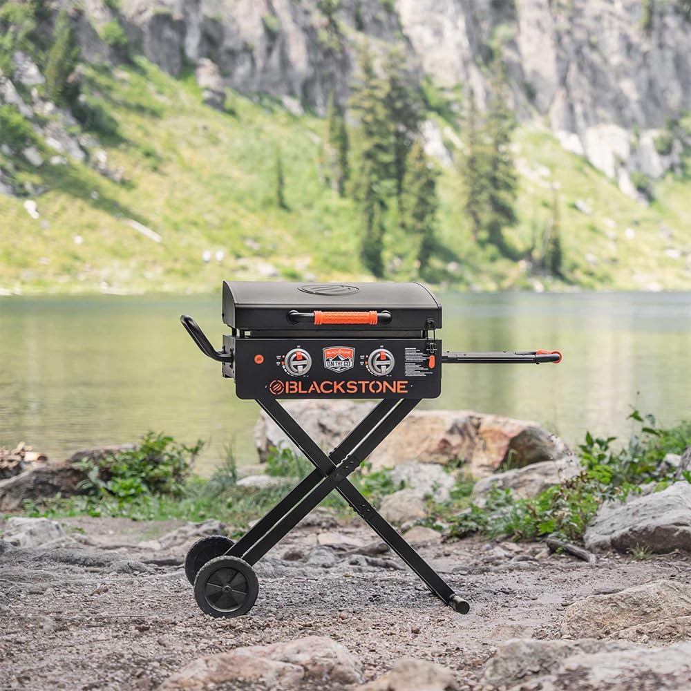 Blackstone On The Go 22" Omnivore Griddle RV-Ready Package - Includes Propane Quick Connect and Griddle Tool Kit - The Ultimate Blackstone Grill Kit