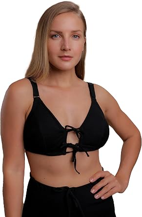 Cottonique Hypoallergenic Organic Cotton Drawstring Bra for Women with Skin Allergies and Sensitive Skin