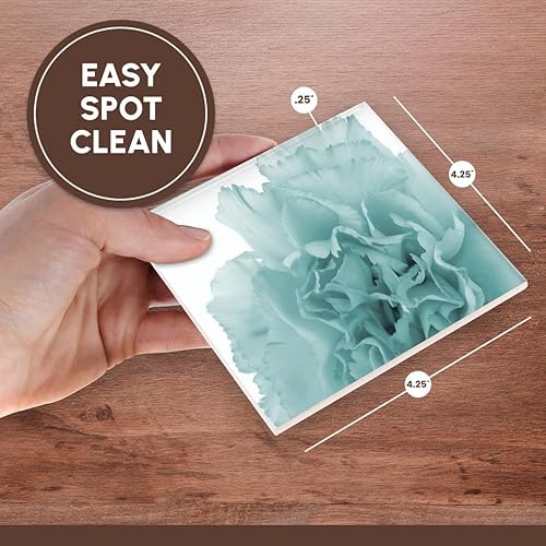 Miniatura 7 de Yves Creaciones Florals y ramilletes Delicado azul gris flor Posavasos