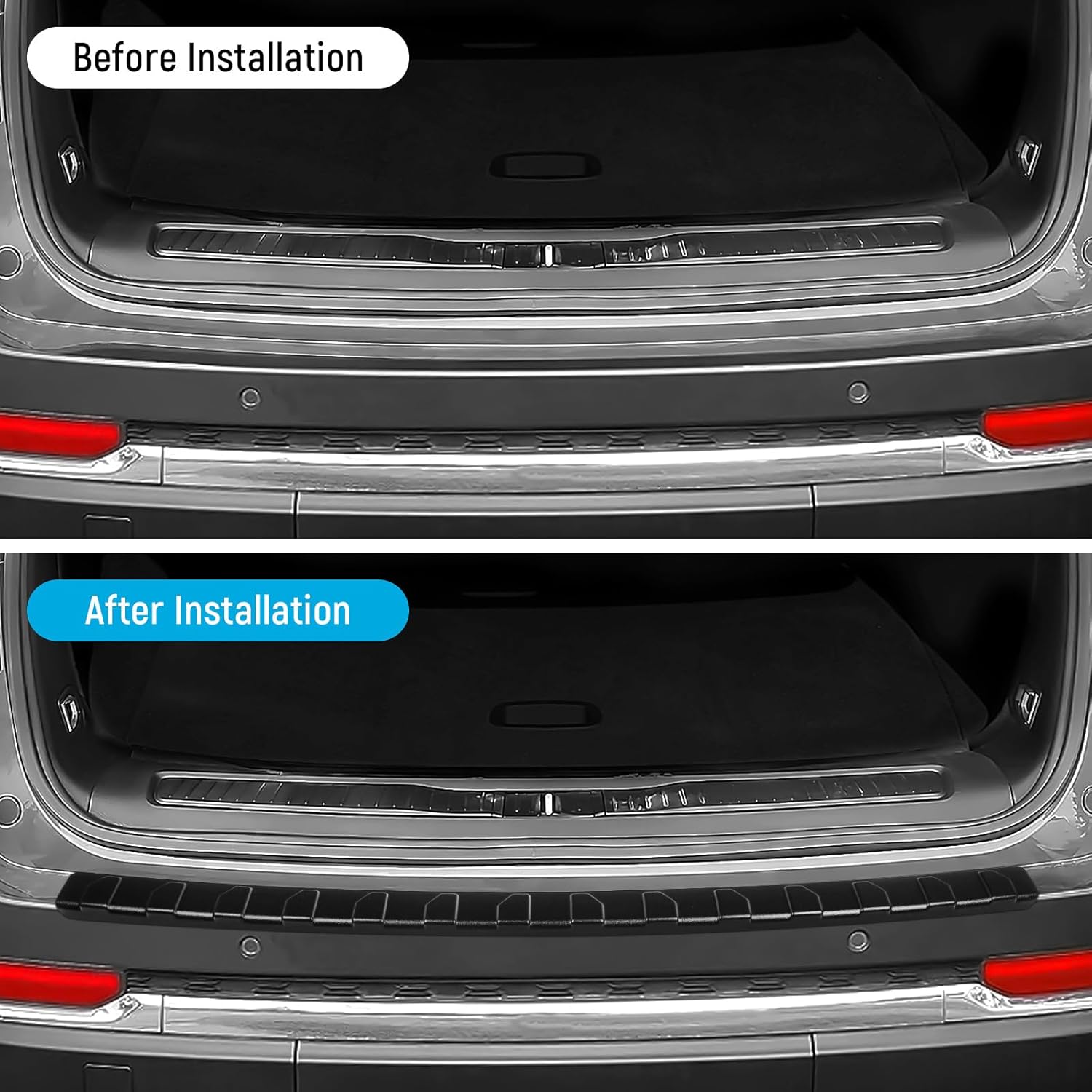 ZZEQYG Rear Bumper Protector ABS Material for Jeep Grand Cherokee L 2021-2025 2026 Accessories Rear Bumper Guard Trunk Sill Protector
