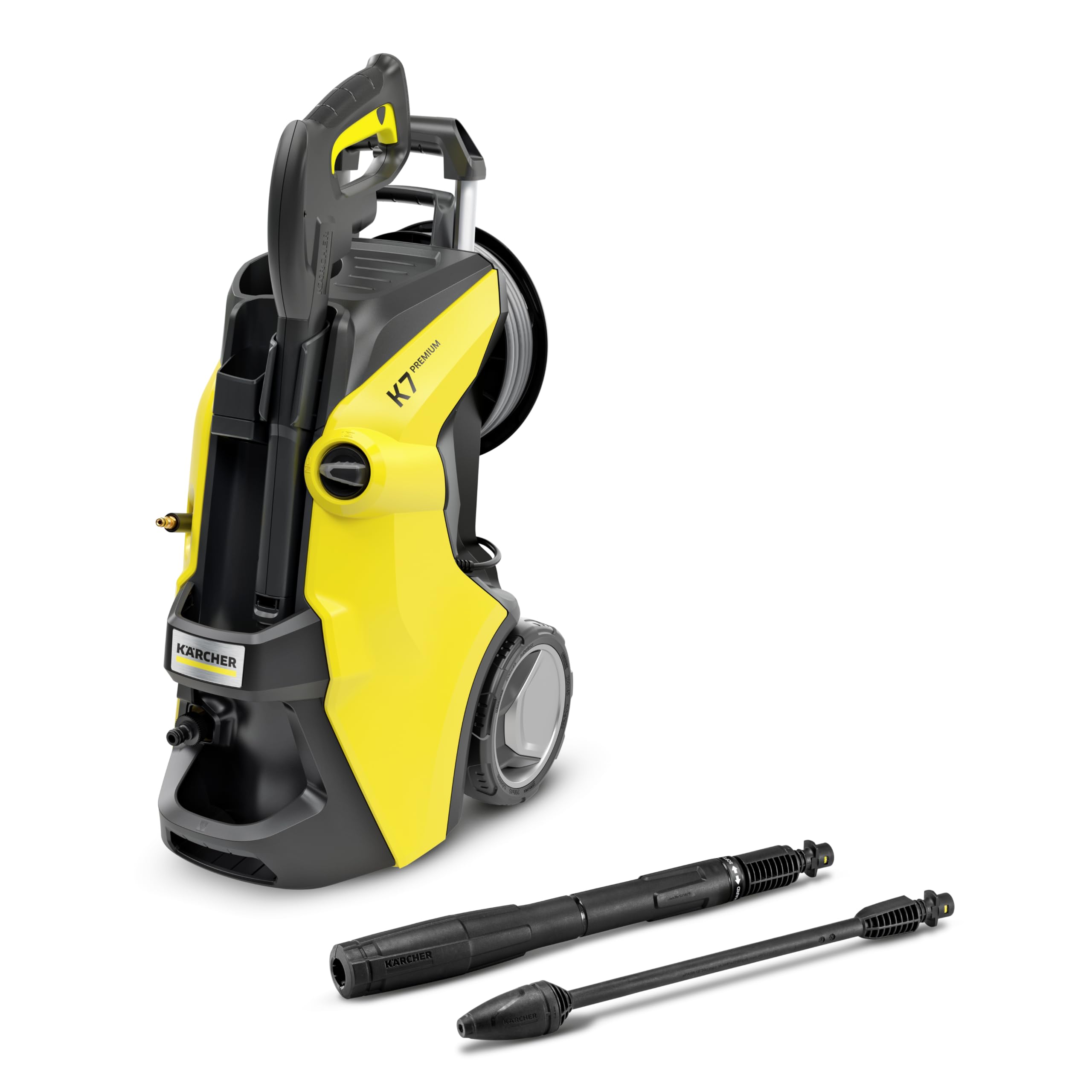 Kärcher Hochdruckreiniger K 7 Premium Power, Druck: max. 180 bar, Fördermenge: 600 l/h, Flächenleistung: 60 m²/h, Gewicht: 17,9 kg, Flex-Hochdruckschlauch, Dreckfräser, Strahlrohr