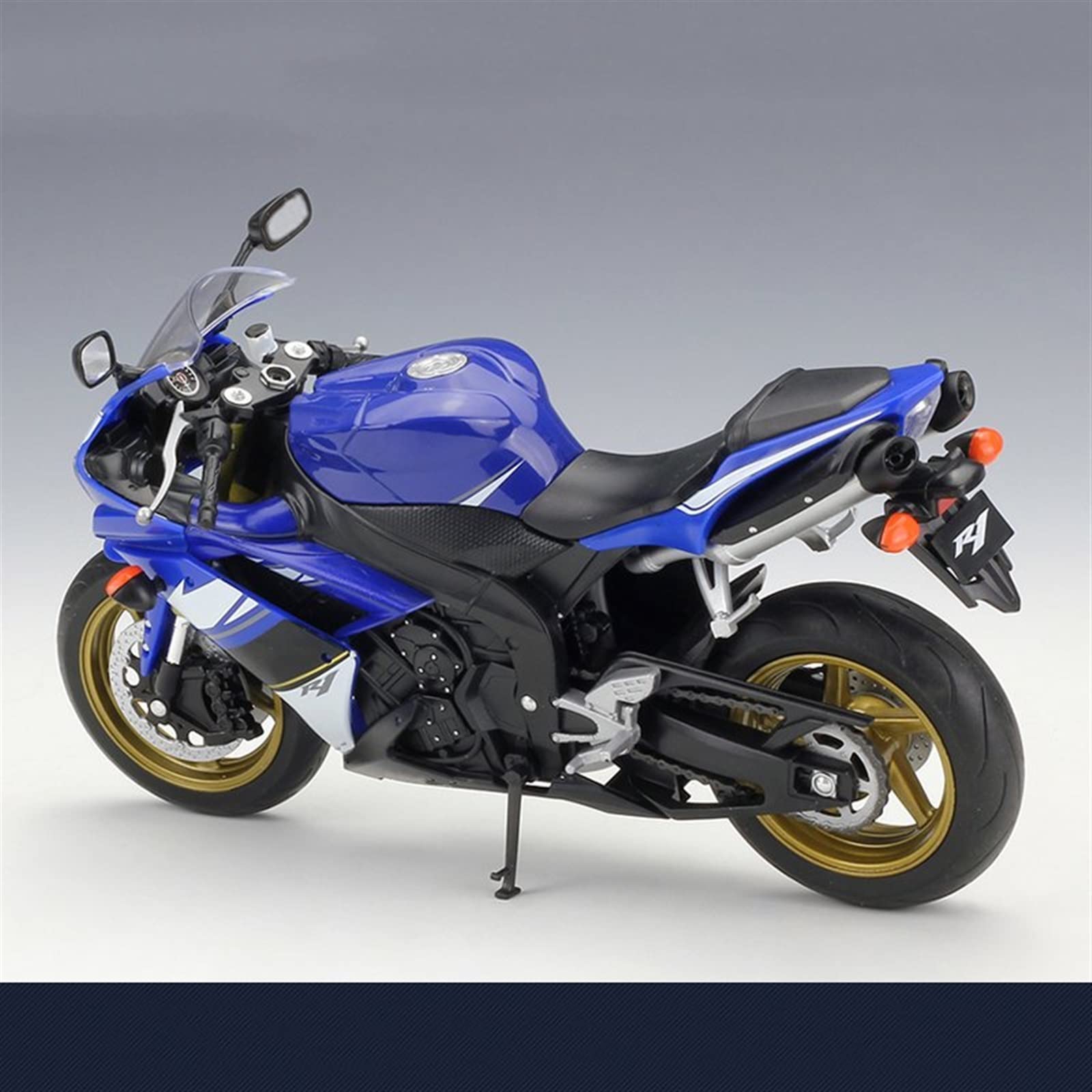 Modello 1:10 Per YAMAHA YZF R1 Collezione Di Regali Compleanno Giocattolo Modello Moto Blu