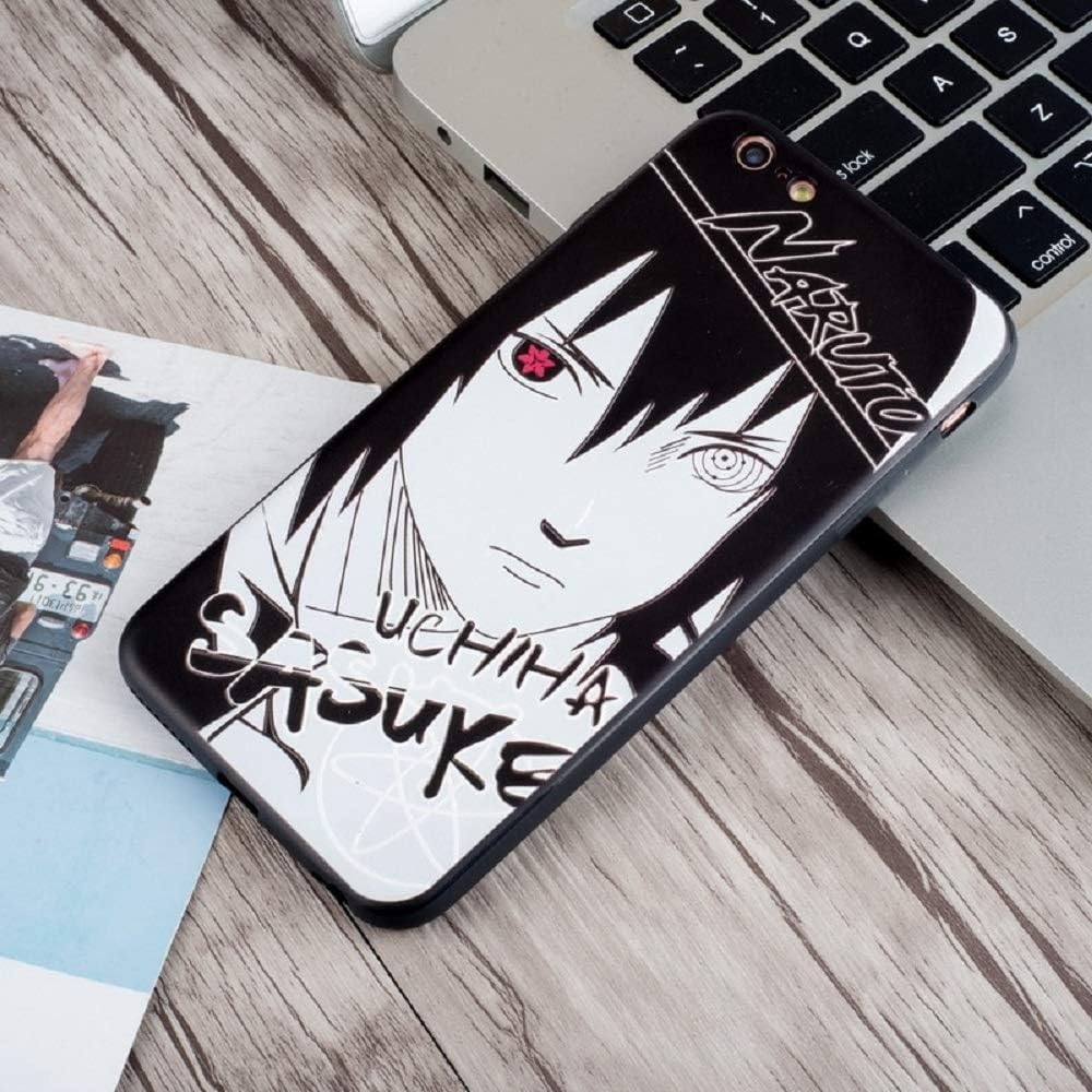 FutureLife Store Luxury Black White Naruto Sasuke Kakashi Phone Case for iPhone X 8 7 Plus XR XS Max