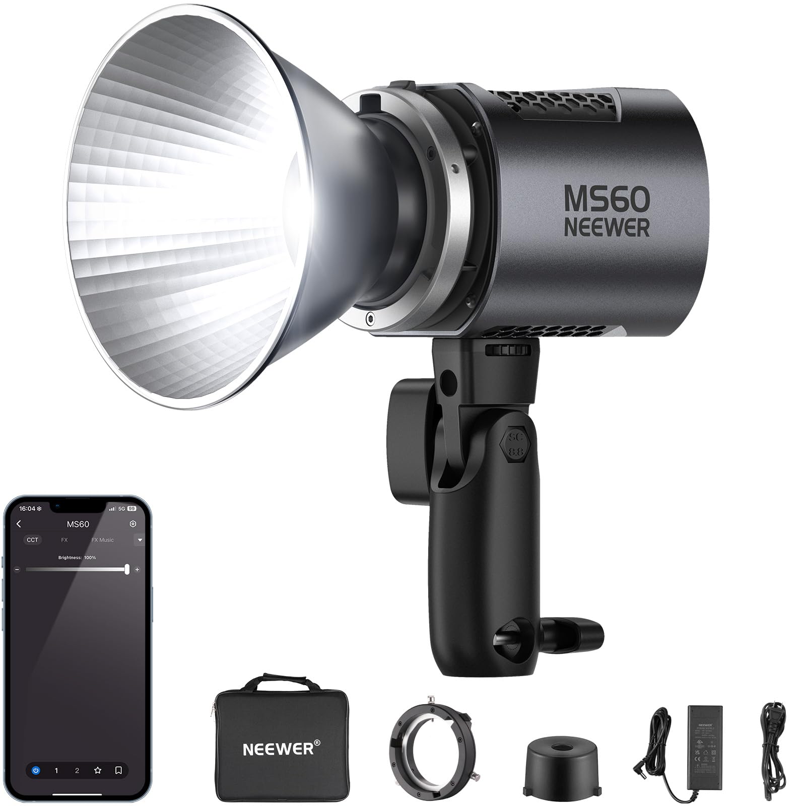 Amazon.com : NEEWER MS60 LED Video Light with 2.4G/APP Control