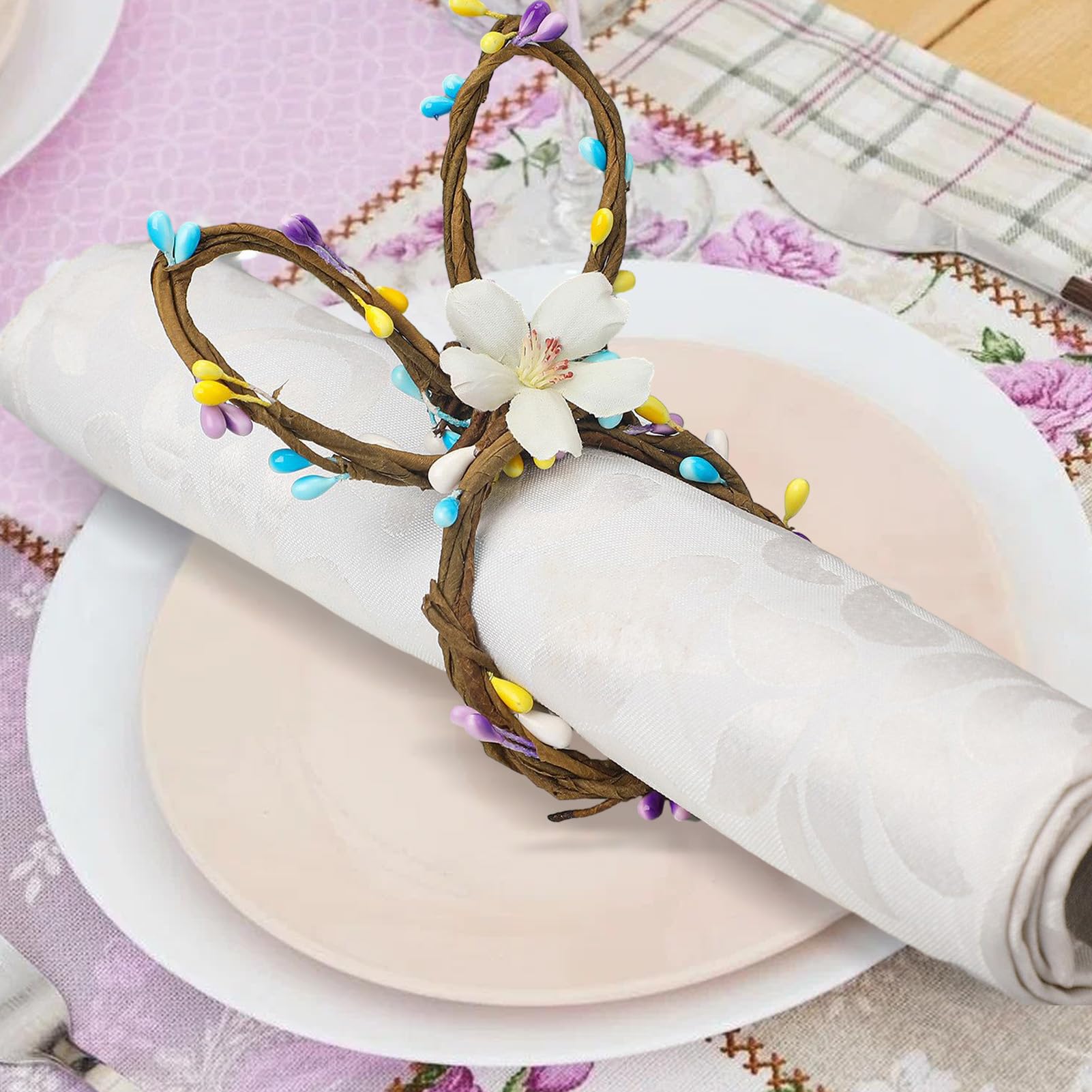 Ronds De Serviette De TableRonds De Serviette Décoratifs Rustiques Polyvalents élé Fabriqués à