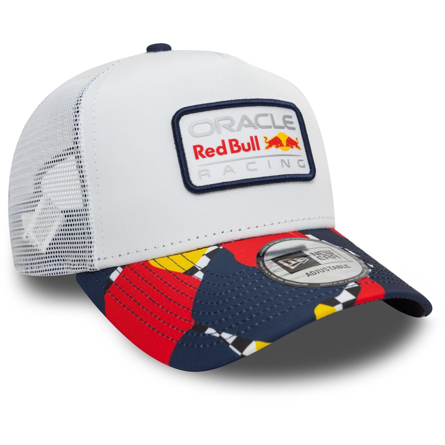 New Era A-Frame Trucker cap - Red Bull Racing Astratto, Bianco, Taglia Unica