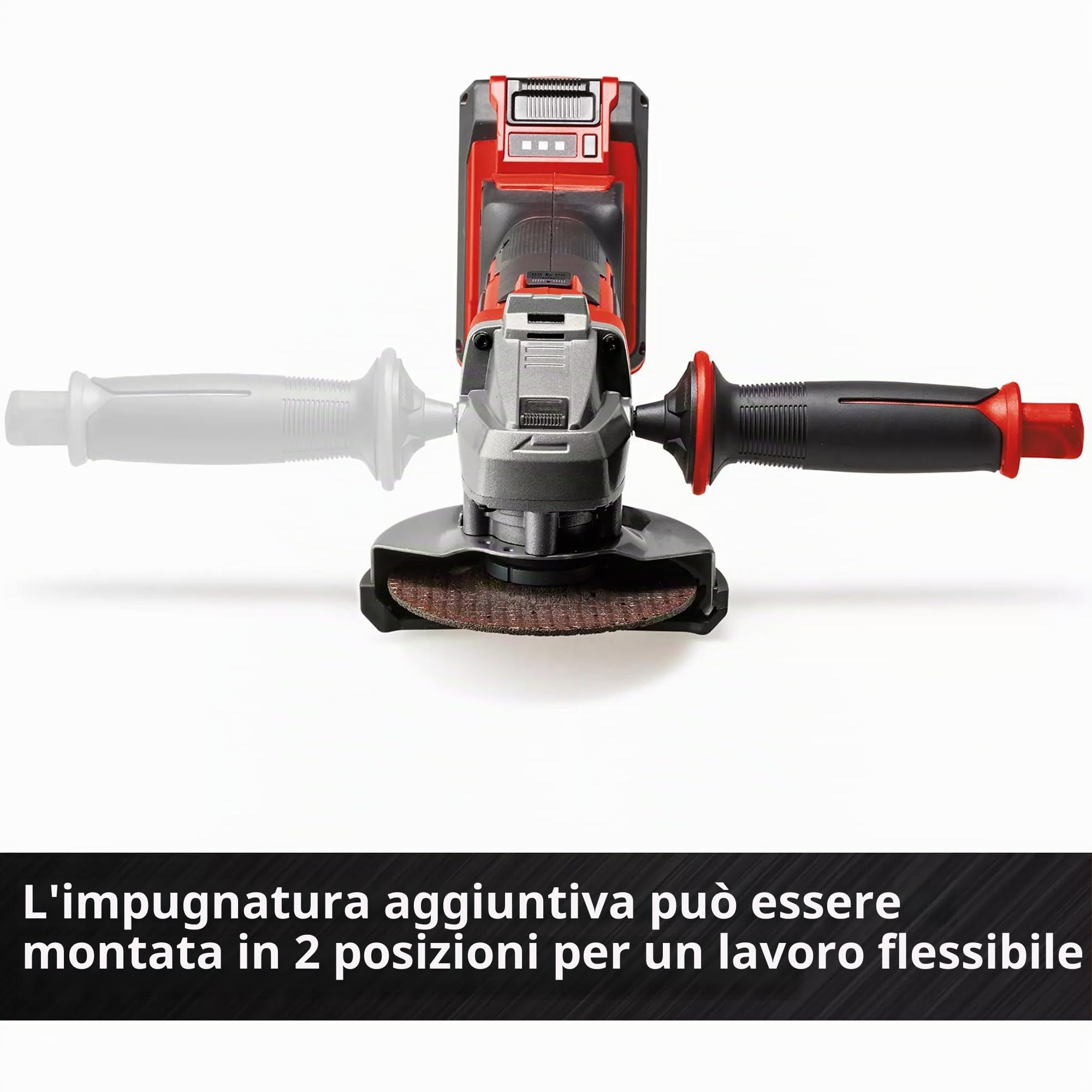 Einhell Smerigliatrice angolare Ø 115 mm senza fili TE-AG 18/115-2 Li Solo Power X-Change (18 V, profondità di taglio 28 mm) Consegnato senza batteria o caricabatterie