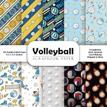 Volleyball scrapbook paper Double-Sided Decorative Craft Papers for Junk Journals, Wrapping, Card Making, Mixed Media & More