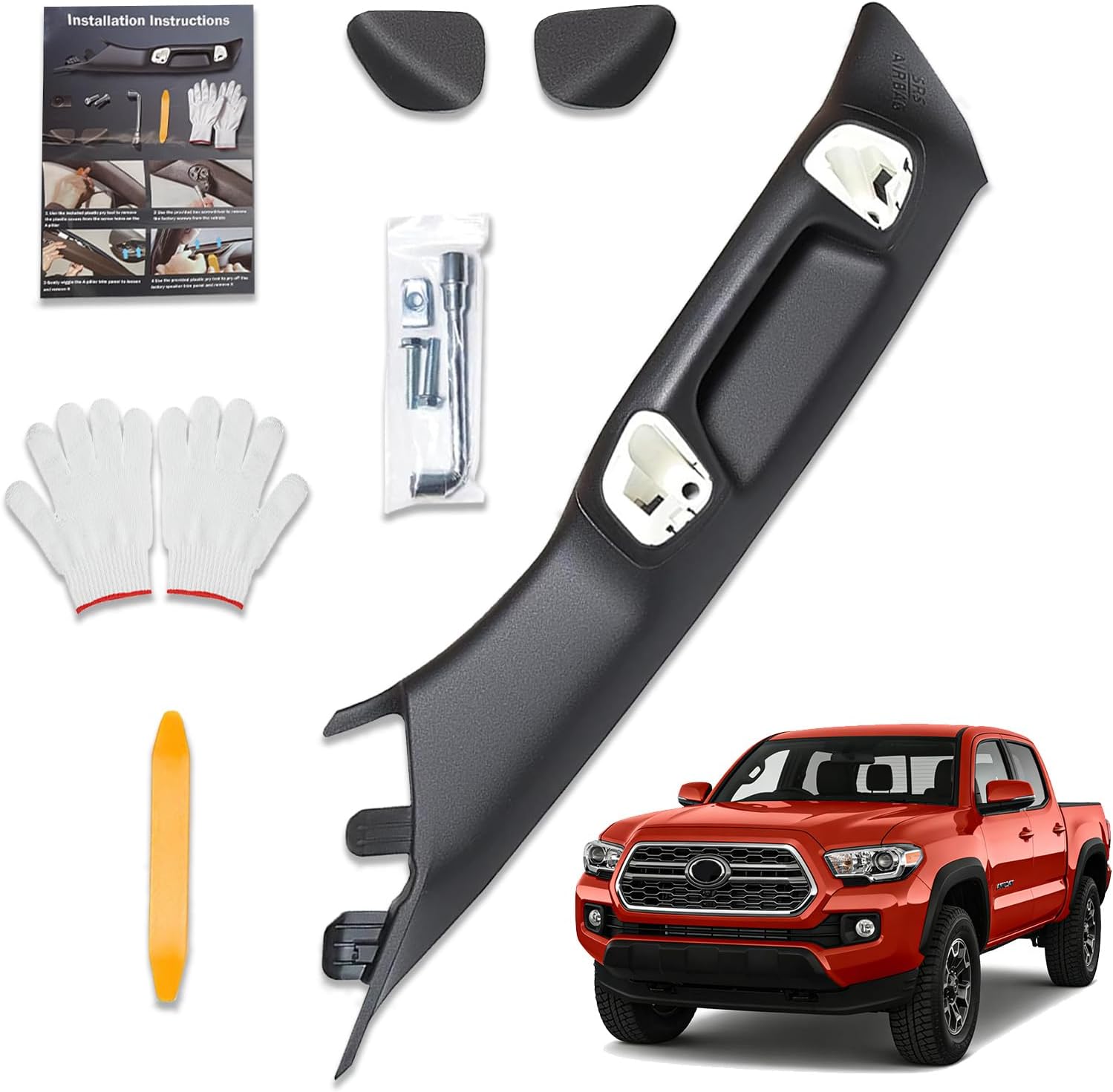 Driver Side A Pillar Grab Handle Compatible with Toyota Tacoma 3rd Gen 2016-2023