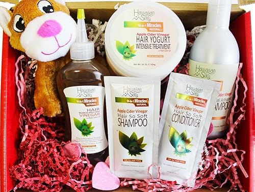 Miniatura 5 de Hawaiian Silky Hawaiian Silky - Tratamiento intensivo de yogur para el cabello milagros 14 en 1 con aceite de ricino negro, 16 onzas, blanco, 16