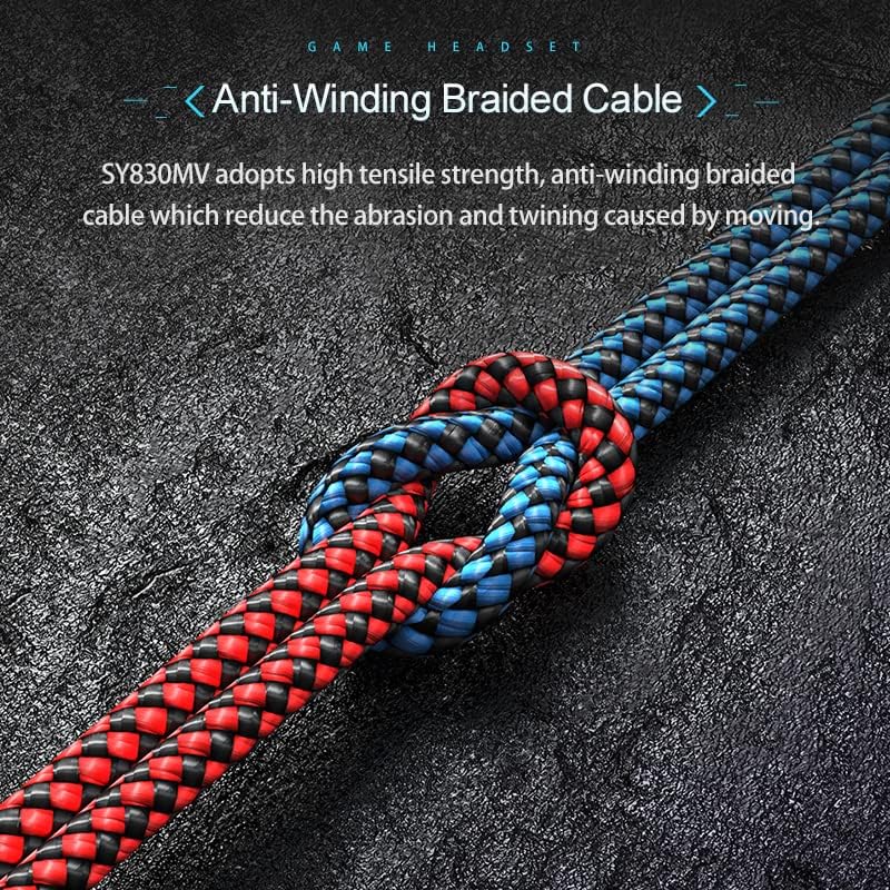 Stereo Gaming Headset for PS4 PC Xbox One PS5 Controller, Noise Cancelling Over Ear Headphones with Microphone, LED Light, Bass Surround, Soft Memory Earmuffs Computer Gamer Headset