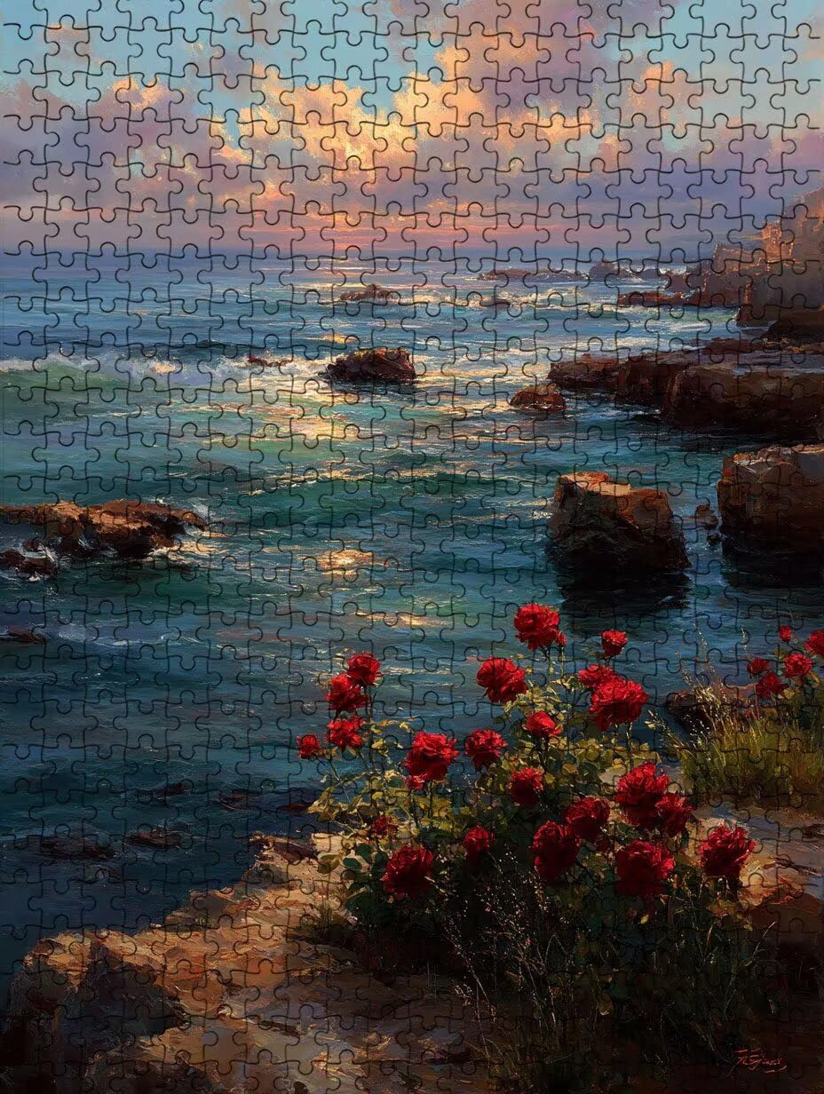 Puzzle de 3000 para Adultos, Mar De Rosas Rojas, Clásicos YHPGL7-315