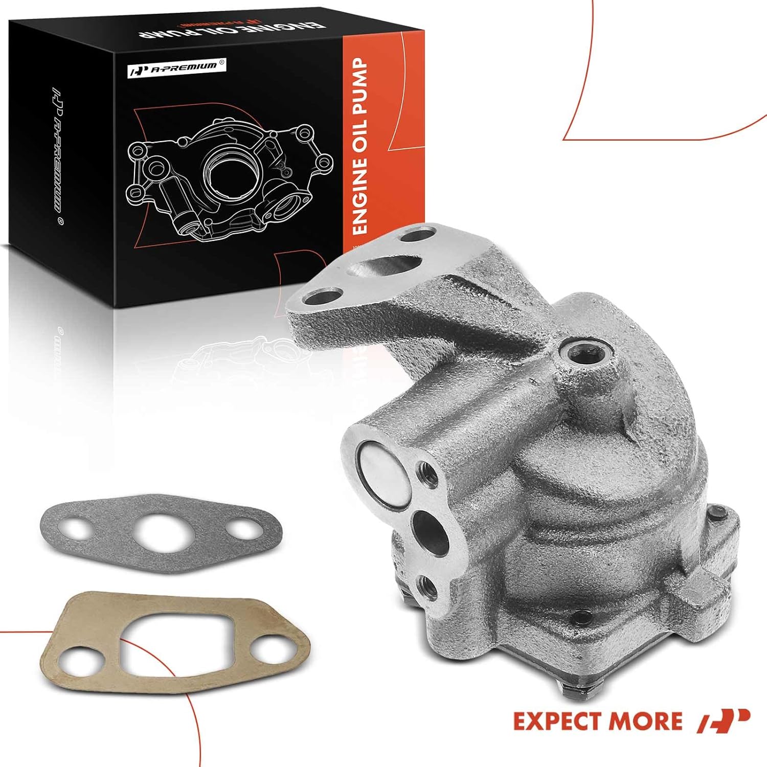 A-Premium Engine Oil Pump with Gasket Compatible with Ford Mustang, Ranger, Bronco II, Aerostar, Pinto & Saab 95, 96, Monte Carlo, Sonett & Mercury, 1.5L 1.7L 2.6L 2.8L