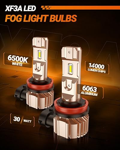 Vista 33 de SEALIGHT Bombillas LED antiniebla H11 H16 H8 o DRL, 14000 lúmenes, 6500 K, blanco frío, 600% de brillo, chips LED CSP H8 H11, luces antiniebla