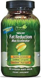 Irwin Naturals Triple-Diet Fat Reduction Max Accelerator - Supports Healthy Weight Management - 72 Liquid Soft-Gels