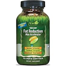 Irwin Naturals Triple-Diet Fat Reduction Max Accelerator - Supports Healthy Weight Management - 72 Liquid Soft-Gels