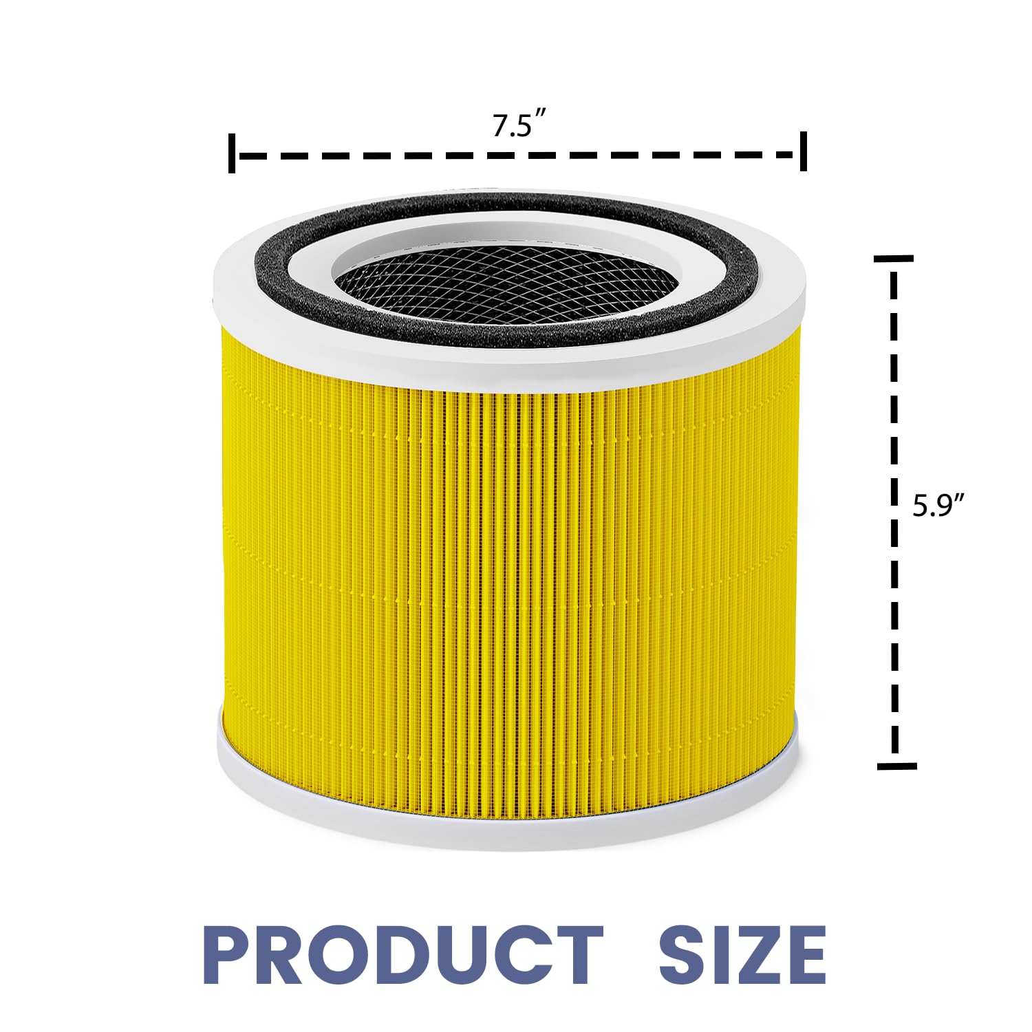 Core 300 True HEPA Pet Care Lot de 2 filtres de rechange pour purificateur d'air VortexAir LEVOIT Core 300 et Core 300S VortexAir, filtre HEPA de rechange de qualité H13 et charbon actif, Core