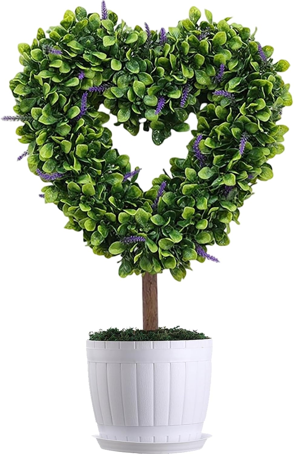 Artificial Heart Tree Topiary, Multi-Purpose Valentine’s Day Decoration, Elegant Rustic Centerpiece for Home, Wedding or Party Extra, Decorative Accessory with Modern, Topiary for Farmhouse Bedroom