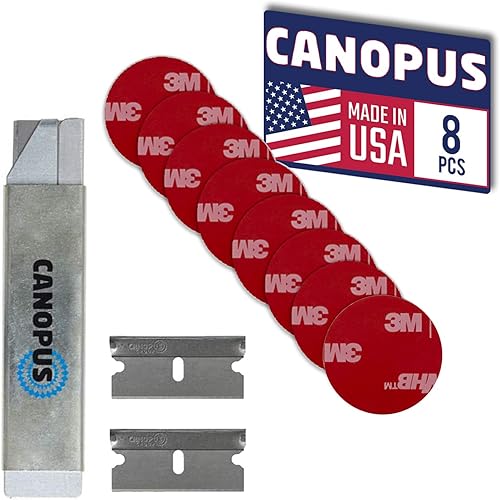 CANOPUS Almohadillas adhesivas circulares de doble cara, cinta de espuma de montaje, fabricada en Estados Unidos, rollo 5952, paquete de 8 círculos