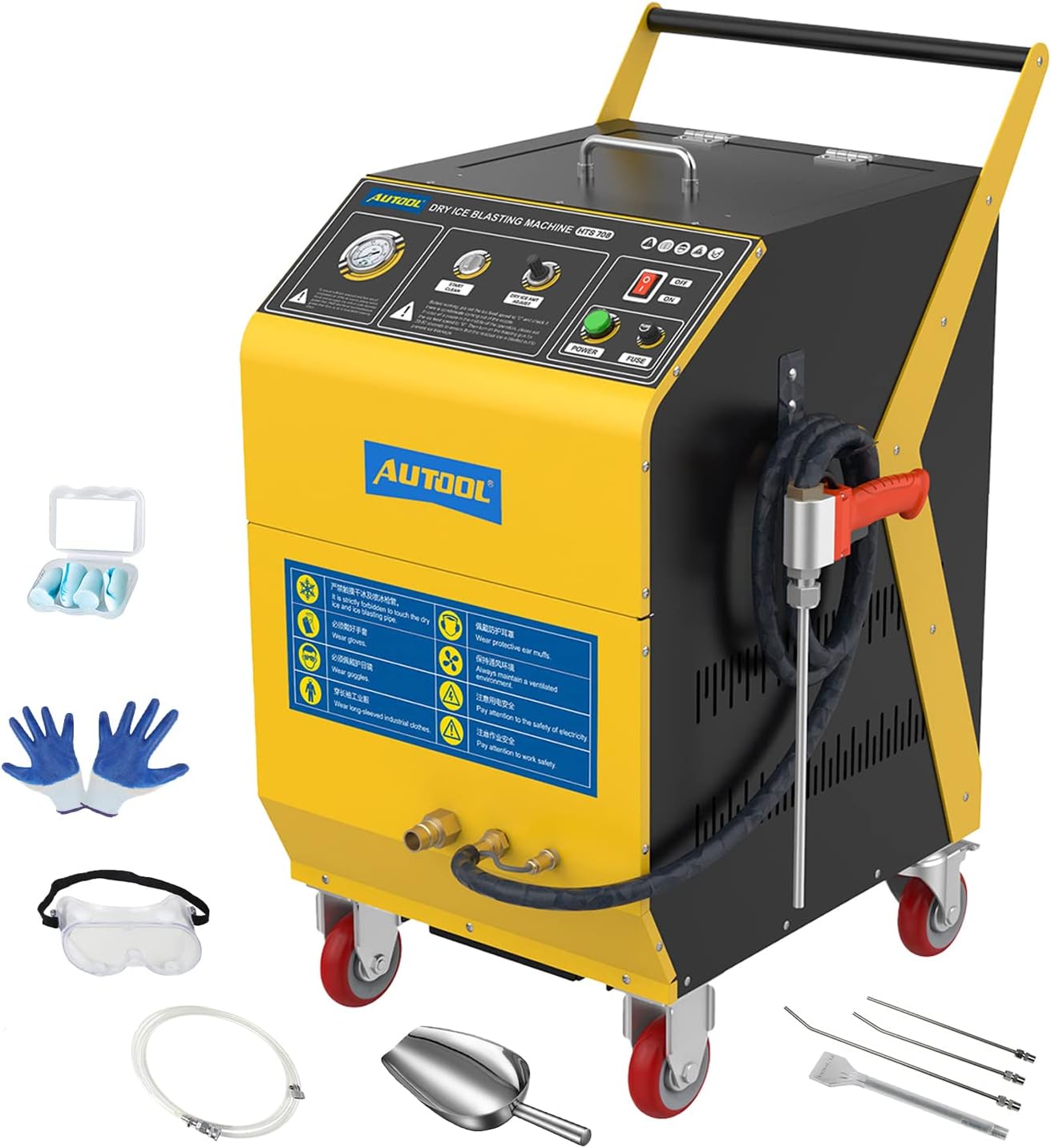 Buy AUTOOL Dry Ice Blasting Machine for 35MM 0.120.2inch Dry Ice,Dry