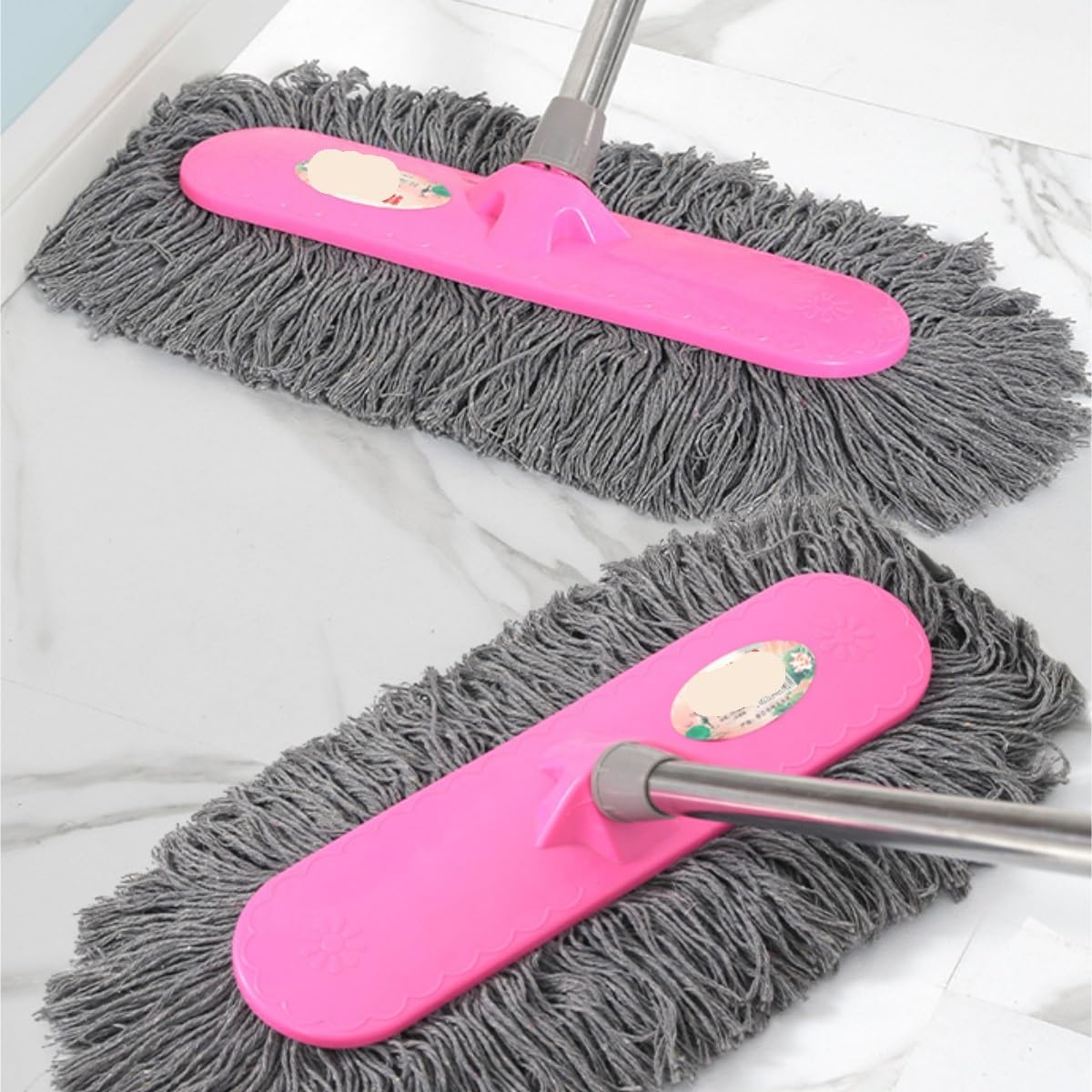 Fregona Mopa Fregona De Limpieza De Manos Libres For Hoteles con Hilo De Algodón Plano For El Hogar Que Ahorra Trabajo Fregona para Limpieza(40cm)