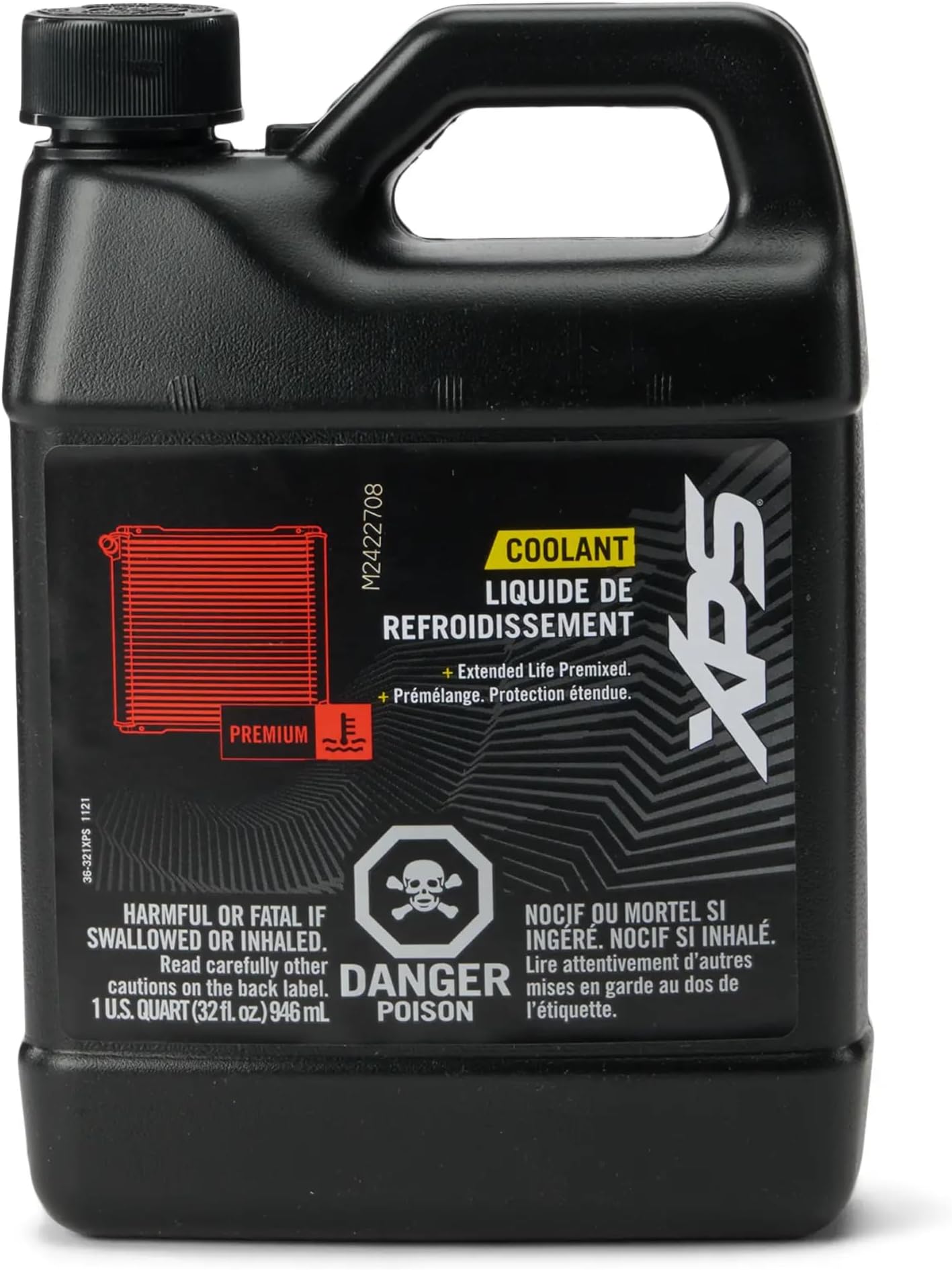 Can-Am OEM XPS Extended Life Pre-Mixed Coolant (Orange) - 1 Quart, 9779150