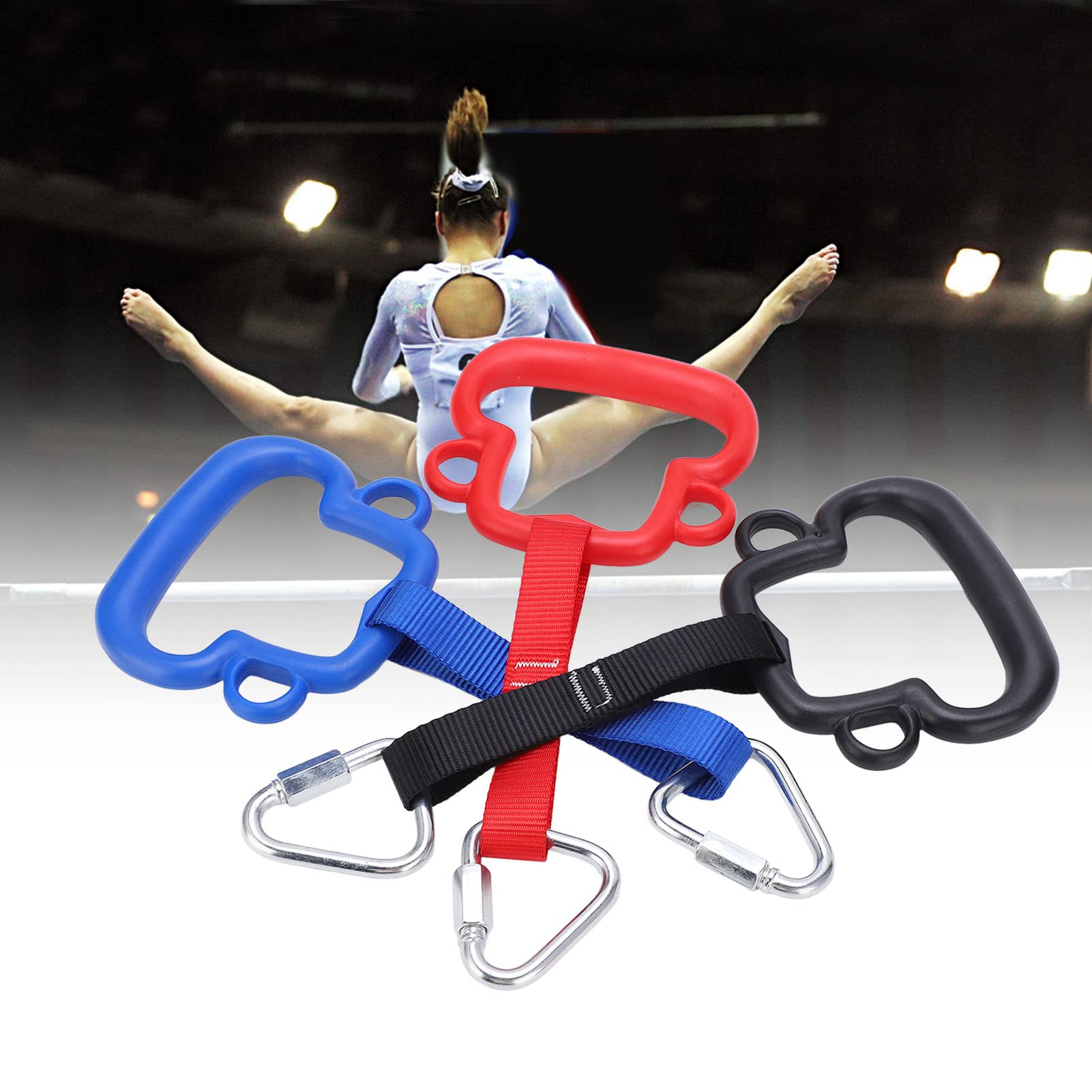 Leapiture Gymnastic Rings Monkey Shape Ring Outdoor Load Bearing Climbing Training Equipment 200Kg for Stretching and Height Increase