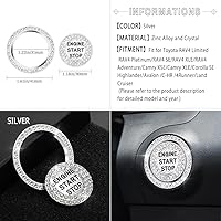 Vista 3 de 1797 Cubiertas de botón de arranque del motor para Toyota Accesorios Bling RAV4 Camry Corolla Highlander 4Runner C-HR Adhesivos