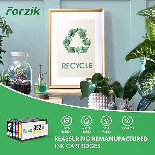 Miniatura 7 de Forzik Cartucho de tinta compatible 952XL de repuesto para cartuchos de tinta HP 952 952XL, paquete combinado funciona con impresora OfficeJet Pro