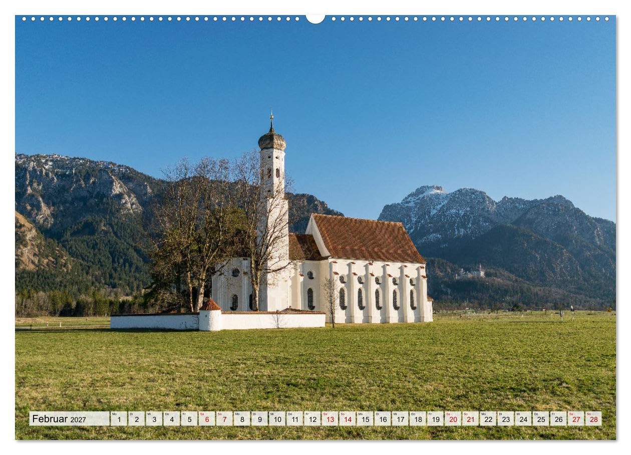 CALVENDO - Urlaubsregion Bayern (hochwertiger Premium Wandkalender 2027 DIN A2 quer), Kunstdruck in Hochglanz: Beliebte Ausflugsziele in Bayern