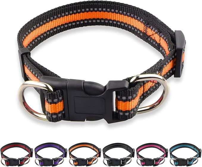 Collar Reflectante para Perro Ajustable TECOPH Talla L Paquete de 2 miniatura 8
