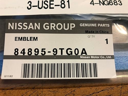 Miniatura 3 de Nuevo emblema de escotilla trasera OEM NISSAN 2018 "Rogue Midnight Edition - Se adapta a cualquier pícaro