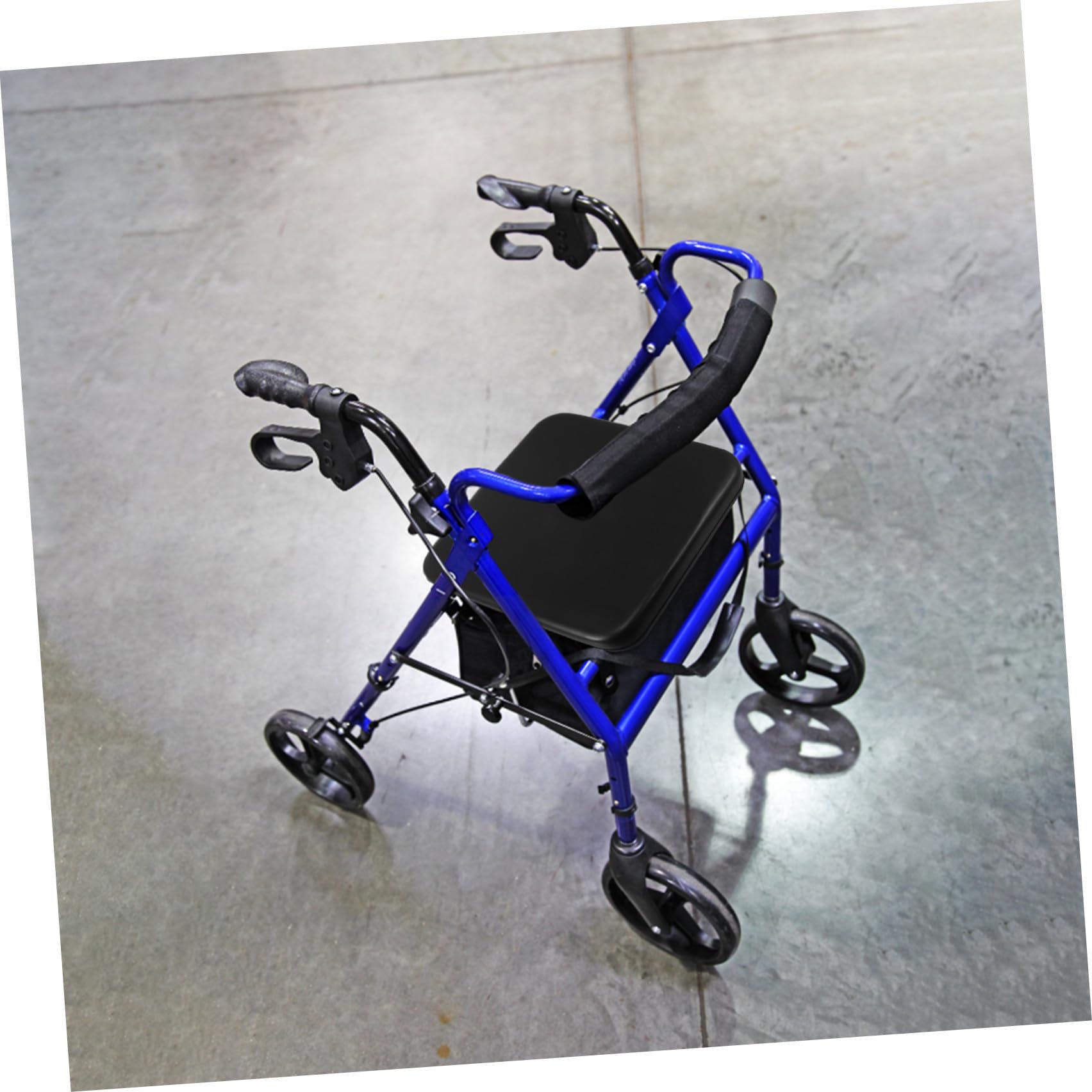 ORFOFE Cojín para Asiento de Andador para Ancianos de Pu Transpirable con Soporte Antideslizante y Plegable Adecuado para Uso en Interiores y Viajes